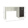 Celestia Study Desk with Shuttered Cabinet and Drawer in Carbon Black Colour
