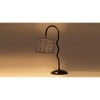 Grey Jute Zig Zag Curvy table lamp with Iron Base (SP42)