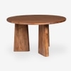 Perivelle Grace Solid Wood 4 Seater Dining Table in Brown Finish