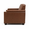 Futon 2 Seater Sofa in Leatherette Brown Color