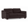 Esquel 3 Seater Leatherette Sofa in Chocolate Colour