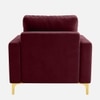 Arab Velvet 1 Seater Sofa Maroon Color