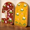 Pichwai Cow and Flowers Wall Art Painting Set of 2 with Gold Frame 16 x 24 Inch