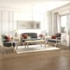 Helena 1 Seater Fabric Loveseat In Natural Colour