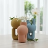 Matte Pastel Geometric Sculpture Vases