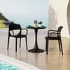 Kepler Brooks Vola Cafeteria Dining Chair in Black Colour