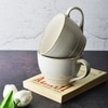 Ivory Clay Whisper Elegant Coffee Mug Collection