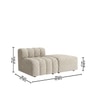 Chiccomfort Wood 2 Seater With Upholstery Non Storage Sofa In White Colour