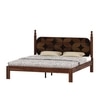 Rustic Solid Wood King Size Bed Non Storage Storage In Provincial Teak Finish