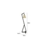 Zed Beige Jute Floor Lamp with Beige Jute Base