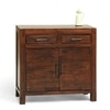 Elder Sheesham Wood Contemporary Cabinet In Provisional Teak Finish
