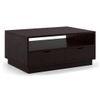 Zephyr Rectangular Solid Wood Coffee Table In Mahogany Finish