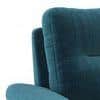 Adelaide Premium 3 Seater Fabric Sofa in Indigo Blue Colour