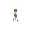 Remy Black Cotton Shade Floor Lamp
