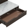 Devoto Solid Wood Wall Mounted Prayer Unit In Dark Chestnut Finish