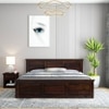 Stainfleld Solid Wood Queen  Size Bed With Drawer Storage (Walnut Finish)