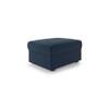 Apollo Compact Sofa (Colour : Lapis Blue, Cushion : Hard, Back Type : Regular, Seating Capacity : Right Aligned 3 Seater + Right Aligned Chaise + Ottoman)