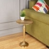 De Metal Side Table in Gold Colour