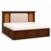 Virasat Solid Wood Compact King Bed Hydraulic Storage Provincial Teak Finish Mattress 72 x 72 Inches