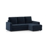 Apollo Sofa (Colour : Cobalt, Cushion : Hard, Back Type : High Back, Seating Capacity : Right Aligned 2 Seater + Right Aligned Chaise)