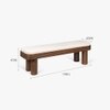 Buda Solid Wood Bench in Light Brown Colour