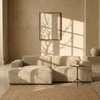 Sophisticated Wood Right Aligned 2-Seater With Upholstery Non Storage Sofa In Grey Colour