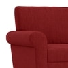 Oxford 3 Seater Fabric Sofa in Salsa Red Colour