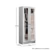 Hexa Multipurpose Storage Rack in Frosty White Colour