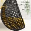 Premium Egg Single Seater 6 Star Swing Chair Yellow
