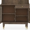 Klint Solid Wood Crockery cum Bar Cabinet in Danish Walnut Finish