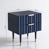 Navy Wood Side Table in Navy Blue Colour
