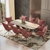Paloma 8 Seater Jupiter Spanish Ceramic Dining Table With Set of 4  Beck Dining Chairs