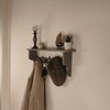 Brentwood Wooden Wall Shelf Organiser With Key Holders