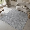 Neulooms Handloom Knotted Reversible Flatweave Square Rug Olive Green or Ivory 4x4
