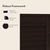 Bennis 18 Pair Shoe Rack in Dark Walnut Finish