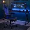 Stylish Gaming Chair In Black & Blue