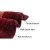 Lexi Maroon Solid Natural Fiber 24x16 inches Anti-Skid Bath Mat