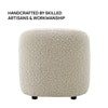 Elegantensemble Wood 1 Seater With Upholstery Non Storage Sofa In White Colour