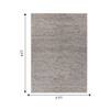 Jaipur Rugs Diamond Wool And Viscose 6x9 Feet Inky Sea And Undyed White Dhurrie Carpet