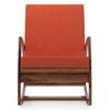 Dylan Lounge Chair in Teak Finish (Colour- Amber)