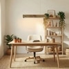 Clara 24 Brown Wooden LED Hanging Lamp