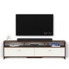 Bluewud Mannsae Engineered Wood Tvcabinet In Brown Maple & White Finish