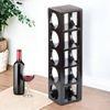 Wembley Sheesham Wood Wine Rack in Dark Walnut Finish