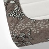 Brown Floral 180 TC Fitted 1 King  Bedsheet with 2 Pillow Covers