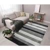 Athena Charcoal Solid Woven Wool 5X3 Feet Carpet