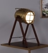 Mirabelle Study Lamp in Brass Antique Shade