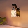 Devansh Solid Wood Electric Wall Light in Brown Colour with Multi Shade Count of 1 Light