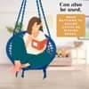 Swingzy Cotton Round Swing for Adults Blue Without Accessories