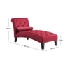 Knup Velvet Chaise Lounger in Maroon Colour