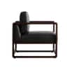 Aura PU Leather Arm Chair in Grey